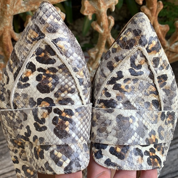 AGL Snakeskin Leather Loafers - Picture 3 of 13